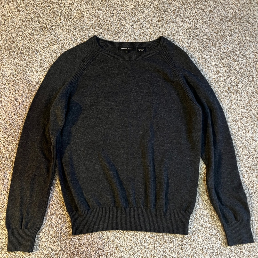Jean Pierre 100% Cotton Charcoal Sweater